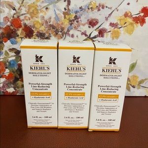 Set of 3 Kiehl’s Powerful-Strength Vitamin C Serum